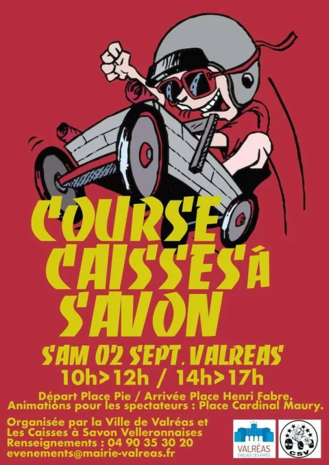 Affiche de Course de caisses à savon de Valréas