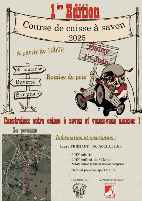 Affiche de Course de caisses à savon d’Esley