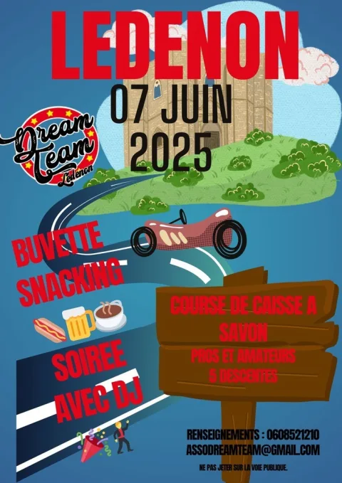 Affiche de Course de caisses à savon de Lédenon