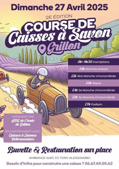 Affiche de Course de caisses à savon de Grillon
