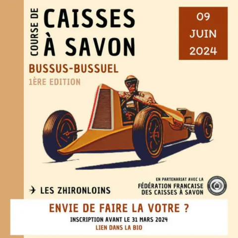 Affiche de Course de caisses à savon de Bussus-Bussuel