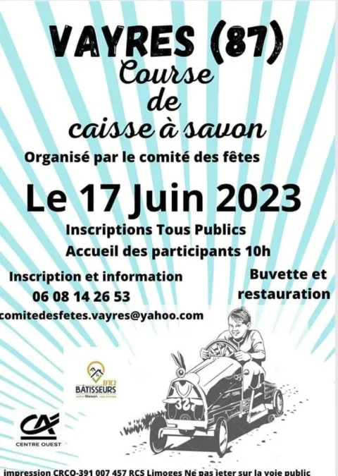 Affiche de Course de caisses à savon de Vayres