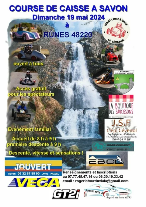 Affiche de Course de caisses à savon de Pont de Montvert - Sud Mont Lozère