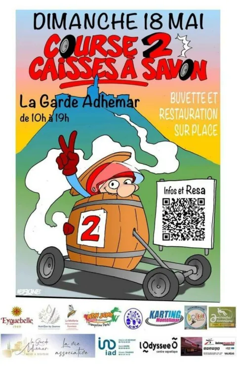Affiche de Course de caisses à savon de La Garde-Adhémar