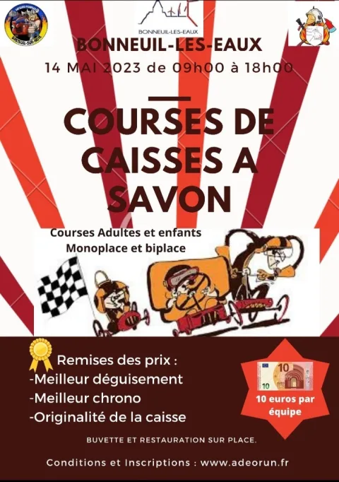 Affiche de 1re Course de caisses à savon de Bonneuil-les-Eaux