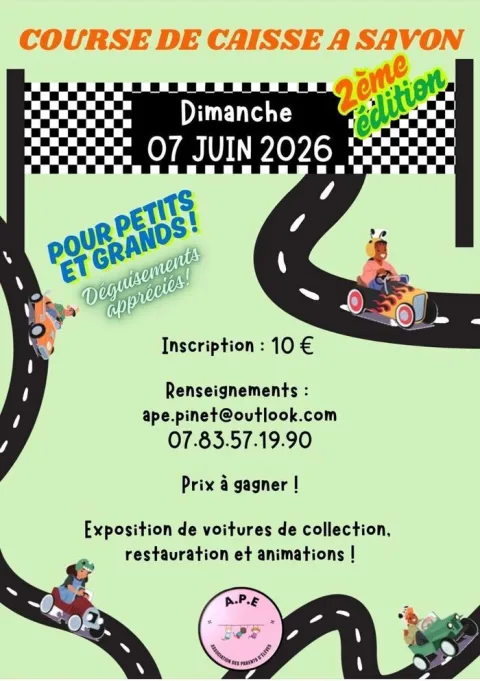 Affiche de Course de caisses à savon de Pinet
