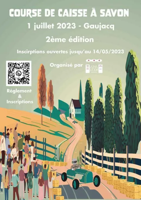 Affiche de Course de caisses à savon de Gaujacq
