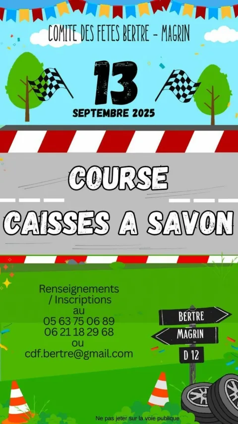 Affiche de Course de caisses à savon de Bertre
