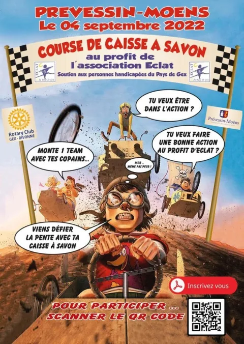 Affiche de Course de caisses à savon de Prévessin-Moëns