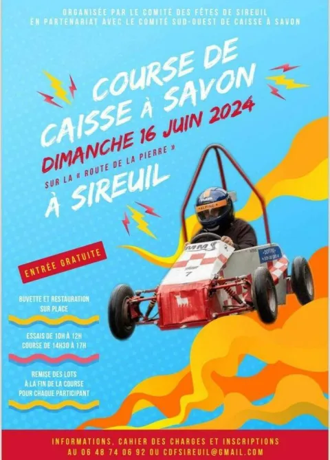 Affiche de Course de caisses à savon de Sireuil