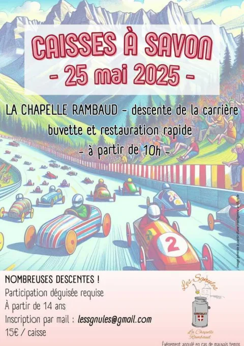Affiche de Course de caisses à savon de La Chapelle-Rambaud