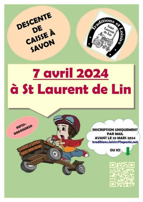 Affiche de Course de caisses à savon de Saint-Laurent-de-Lin