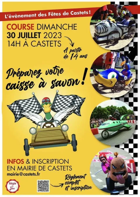Affiche de Course de caisses à savon de Castets