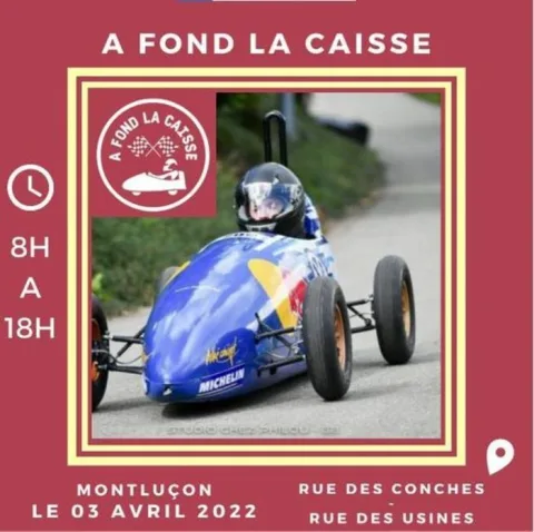Affiche de Journée de courses de caisses à savon – Montluçon