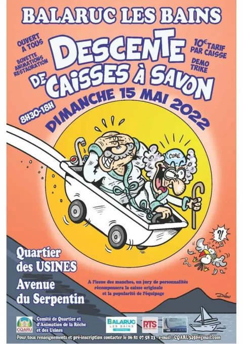 Affiche de Course de caisses à savon de Balaruc-les-Bains