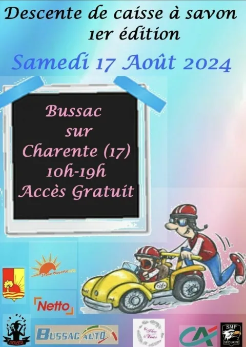 Affiche de Course de caisses à savon de Bussac-sur-Charente