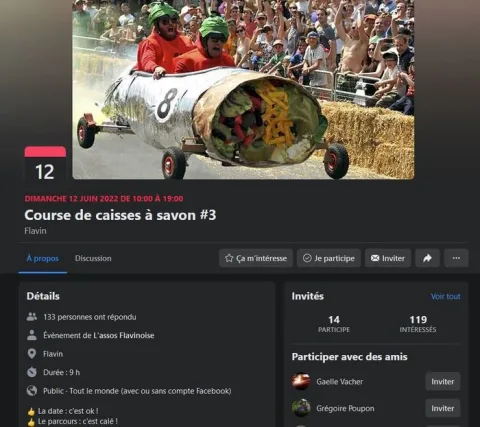 Affiche de Course de caisses à savon #3 – Flavin