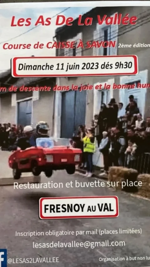 Affiche de Course de caisses à savon de Fresnoy-au-Val