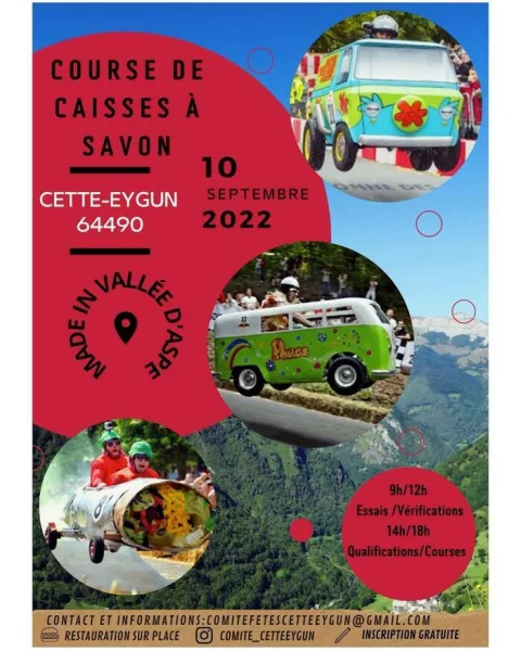 Affiche de Course de caisses à savon de Cette-Eygun