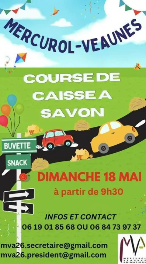 Affiche de Course de caisses à savon de Mercurol-Veaunes