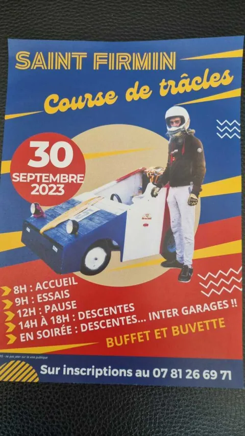 Affiche de Course de caisses à savon de Saint-Firmin