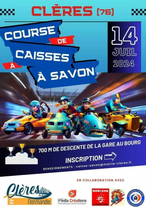 Affiche de Course de caisses à savon de Clères