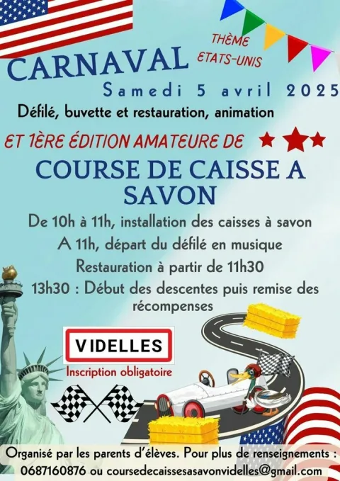 Affiche de Course de caisses à savon de Videlles