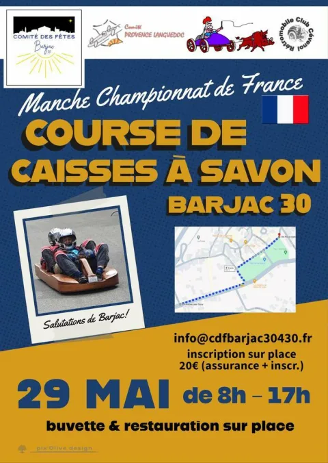 Affiche de Course de caisses à savon de Barjac