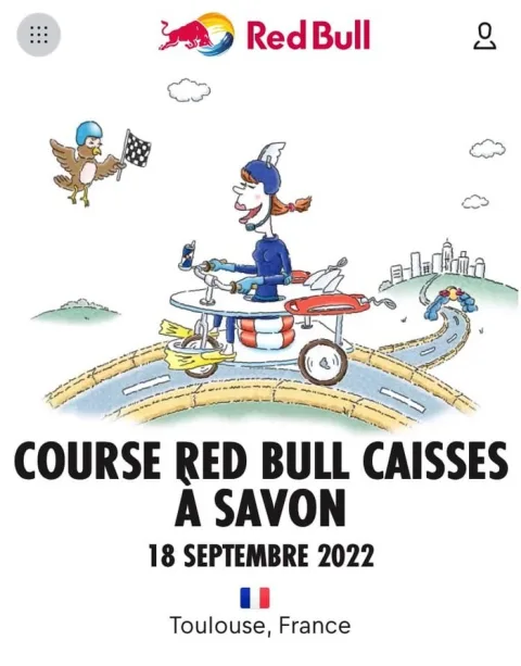 Affiche de Course RED BULL caisses à savon – Toulouse