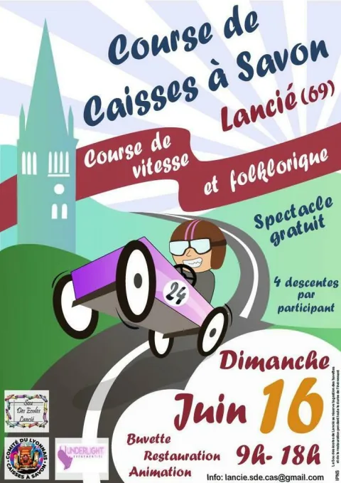 Affiche de Course de caisses à savon de Lancié