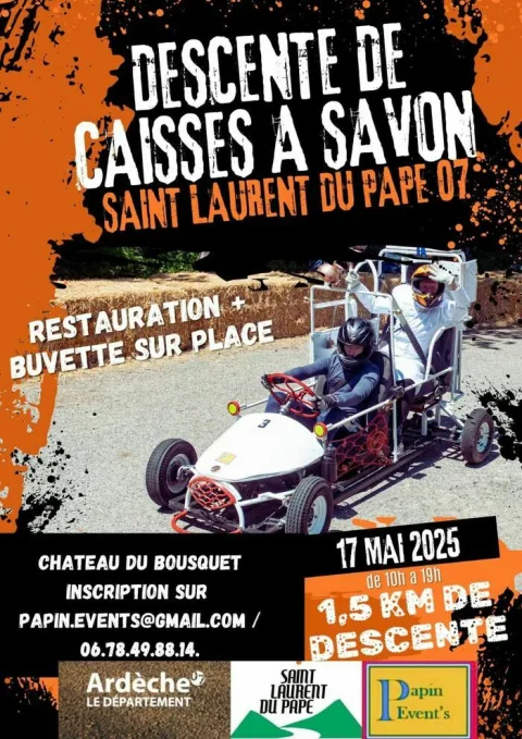Affiche de Course de caisses à savon de Saint-Laurent-du-Pape
