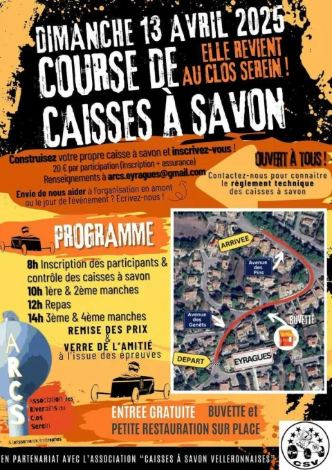 Affiche de Course de caisses à savon d’Eyragues