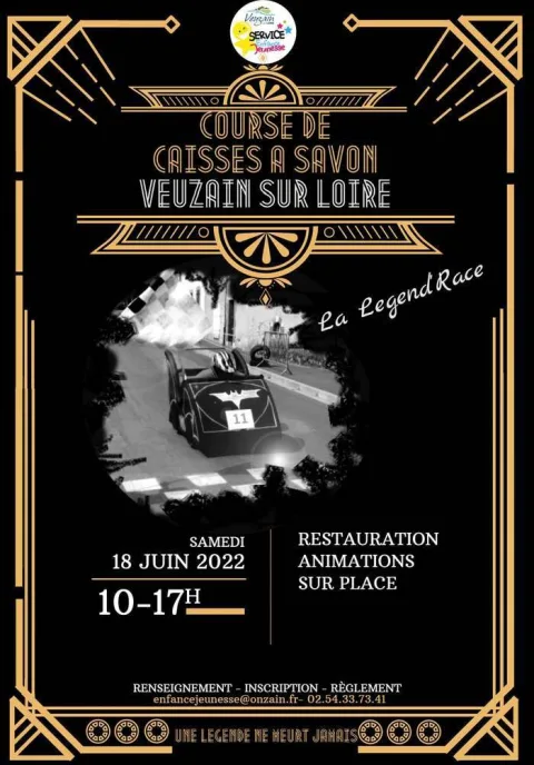 Affiche de Course de caisses à savon, la legende race – Veuzain-sur-Loire