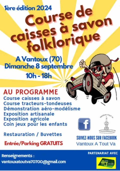 Affiche de Course de caisses à savon de Vantoux-et-Longevelle
