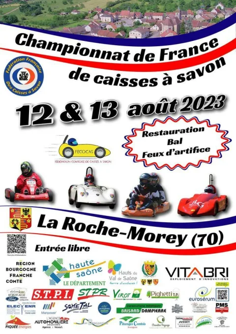 Affiche de 38e Championnat de France de caisses à savon – La Roche-Morey