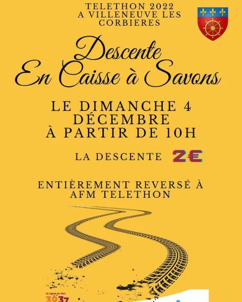 Affiche de Course de caisses à savon de Villeneuve-les-Corbières
