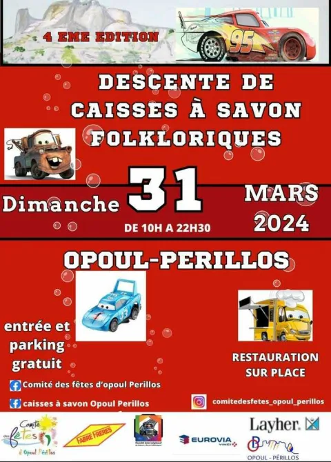 Affiche de Course de caisses à savon d’Opoul-Périllos
