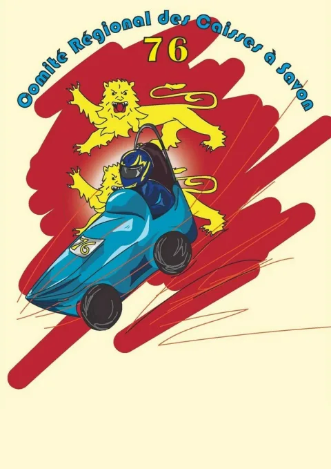 Affiche de Course de caisses à savon de Saint-Quentin-la-Motte-Croix-au-Bailly