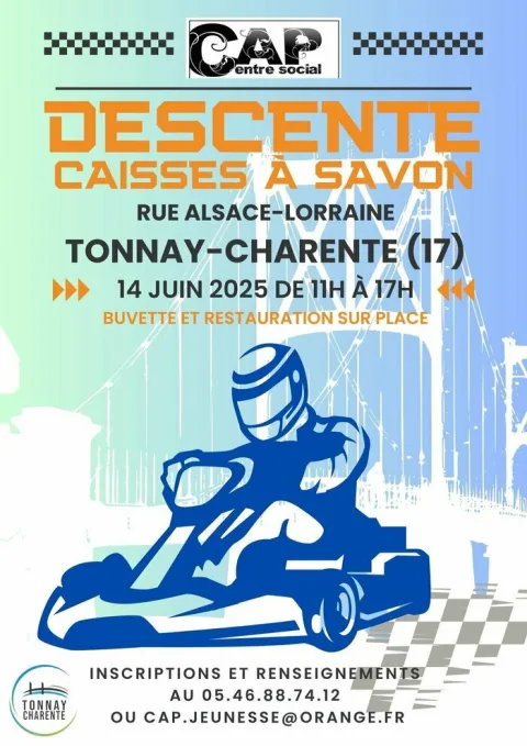Affiche de Course de caisses à savon de Tonnay-Charente