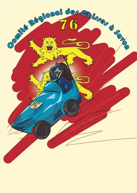 Affiche de Course de caisses à savon d’Octeville-sur-Mer