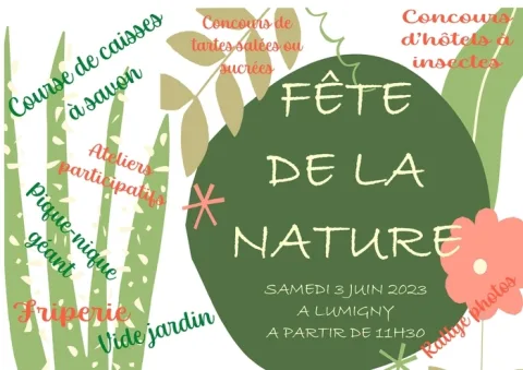 Affiche de Fête de la Nature - Course et concours de caisses à savon – Lumigny-Nesles-Ormeaux