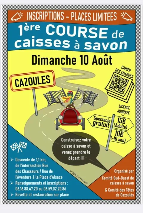 Affiche de Course de caisses à savon de Pechs-de-l'Espérance