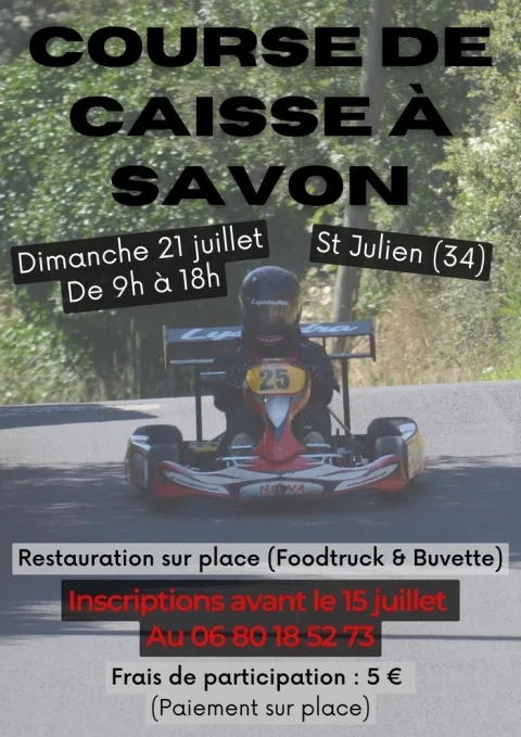 Affiche de Course de caisses à savon de Saint-Julien