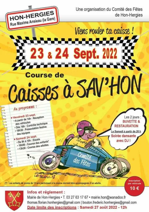 Affiche de Course de caisses à savon de Hon-Hergies