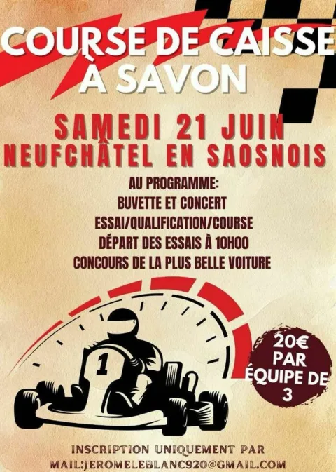 Affiche de Course de caisses à savon de Neufchâtel-en-Saosnois