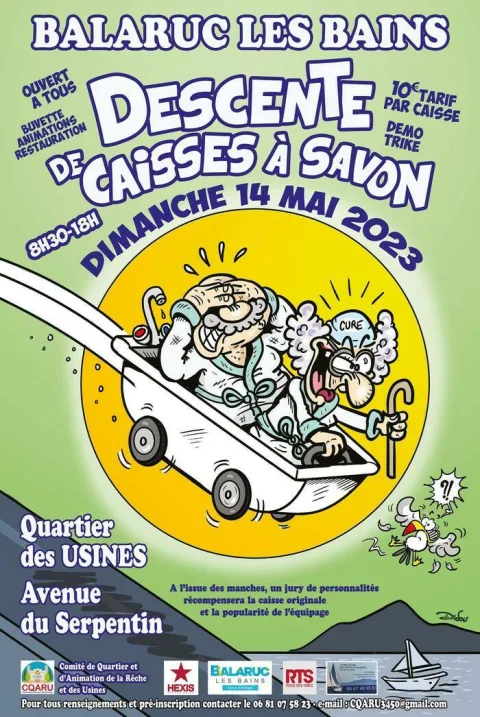 Affiche de Course de caisses à savon de Balaruc-les-Bains