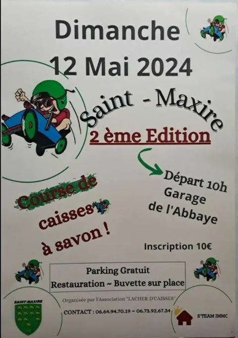 Affiche de Course de caisses à savon de Saint-Maxire