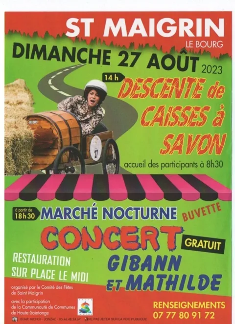 Affiche de Course de caisses à savon de Saint-Maigrin