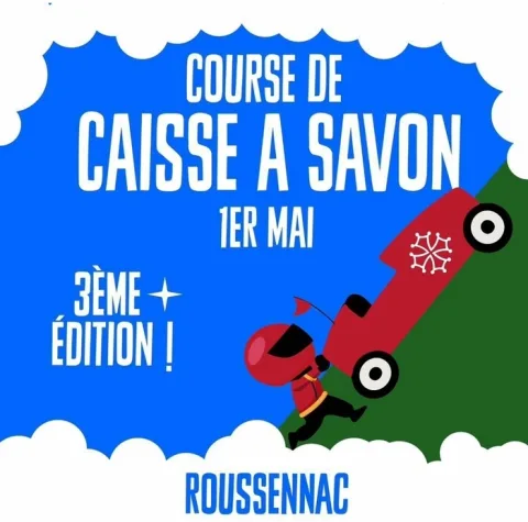 Affiche de Course de caisses à savon de Roussennac