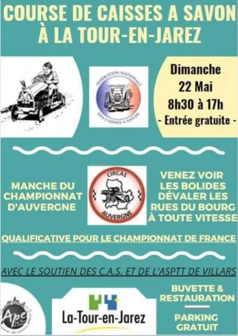 Affiche de 1re Course de caisses à savon de La Tour-en-Jarez
